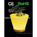 Decoration LED flower pot IP54 RGB color changing rechargeable luminous planter pots